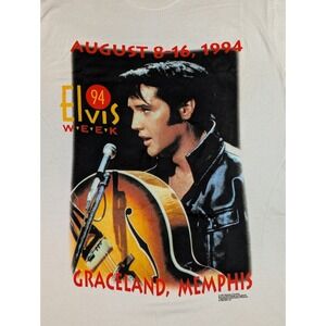 Vintage Jerzees 1994 Elvis Graceland Memphis Tennessee Made In USA M/L